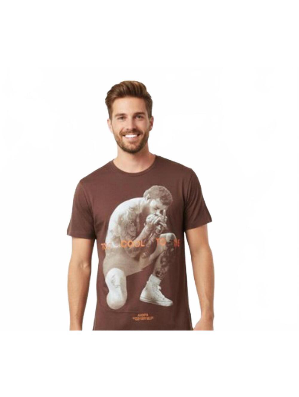 T-Shirt / Post Malone / Too Cool To Die Graphic T-Shirt / Brown / Small / New